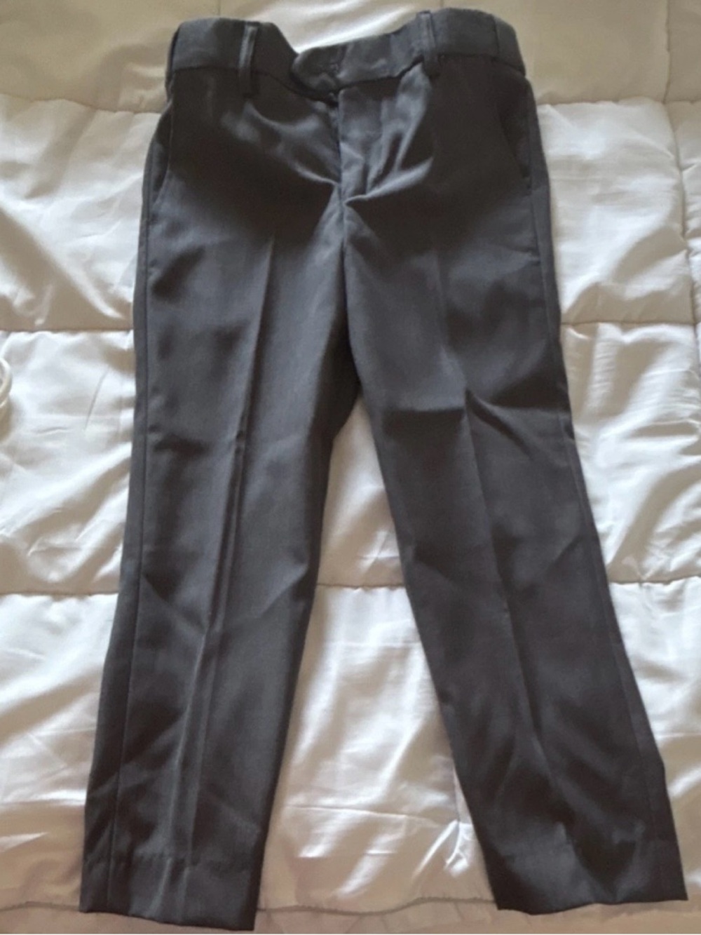 Classic Gray Kids' Formal Dress Pants - Tailored Comfort